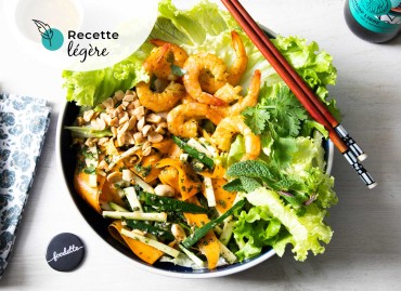 Salade de crevettes &agrave; l'asiatique 