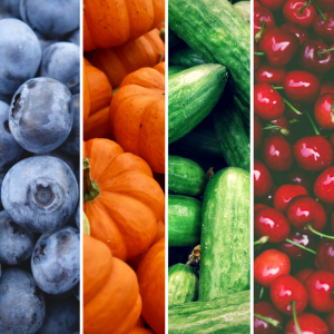 Fruits et légumes pigments